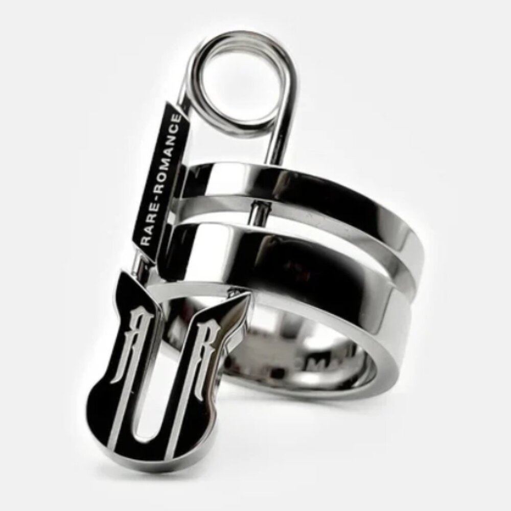 Rare Romance Safety Pin Ring